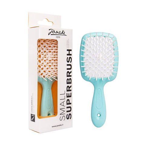 Janeke Superbrush Small Щетка для волос светло зеленый с белым JSB-s-04 фото