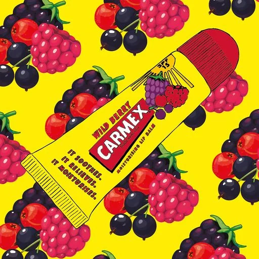 Увлажняющий бальзам для губ Carmex Moisturising Lip Balm Wild Berry, SPF 15, 10 г CRMX-LB-WB фото