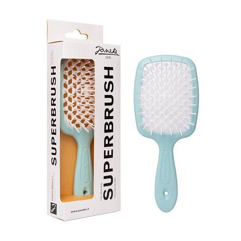 Janeke Superbrush Щетка для волос, мятная с белыми 93SP226TSE фото