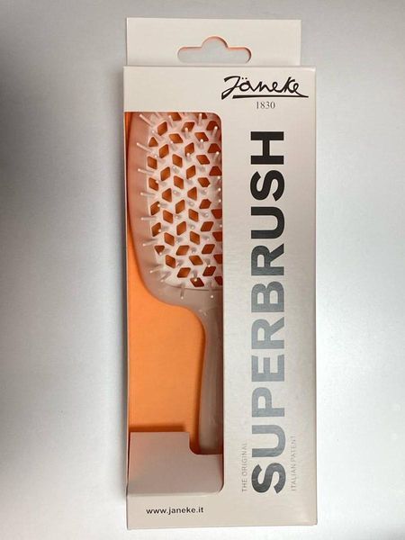 Janeke Superbrush Щетка для волос пудровая с белыми. 94SP226RSA фото