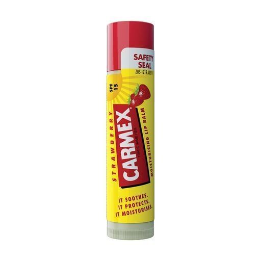 Бальзам для губ Carmex SPF15 зі смаком суниці, 4.25 г (стік) CRMX-LB-S-05 фото