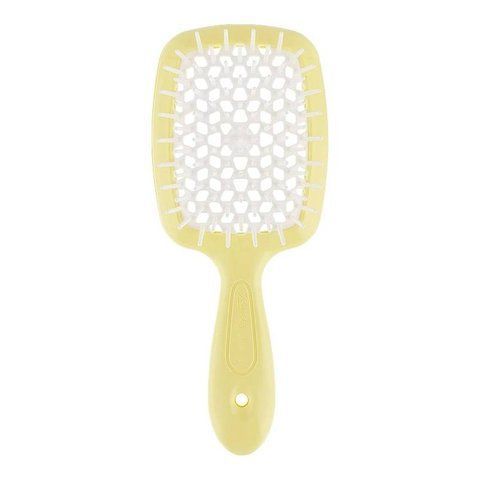Janeke Superbrush Щетка для волос, светло желтая с белыми. JSB-000001 фото