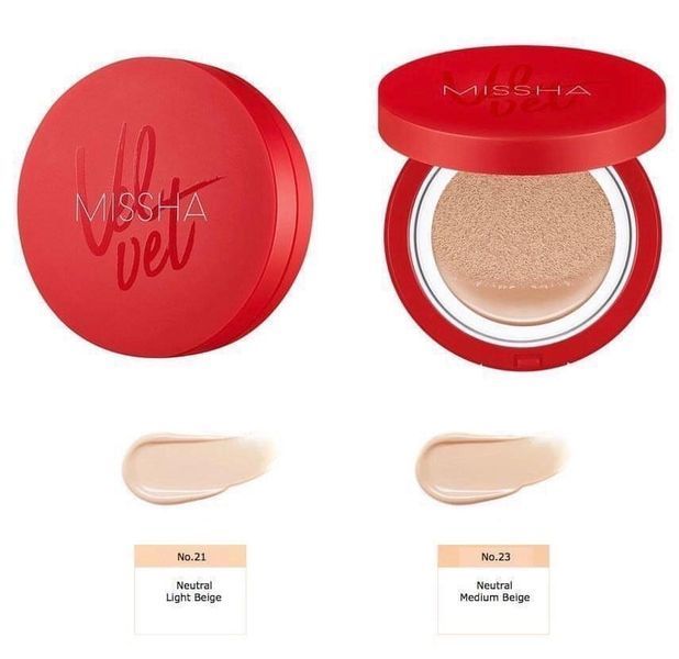 Кушон із матовим фінішом Missha Velvet Finish Cushion SPF50+ PA+++ &ndash; 23 0035 фото