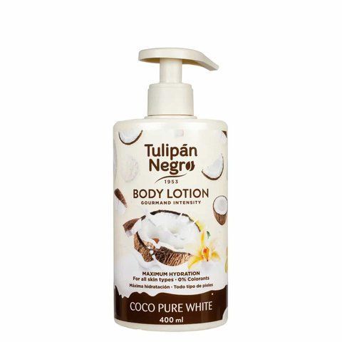 Лосьйон для тіла "Білий кокос" - Tulipan Negro Coco Pure White Body Lotion, 400 мл TN-LB-9 фото