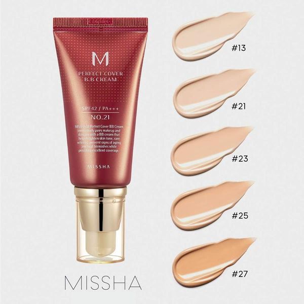 Missha Perfect Cover BB Cream EX SPF42/PA+++ №23 Moisturized Complexion BB крем з ідеальним покриттям 20мл MSSH-BBC-#23-20 фото