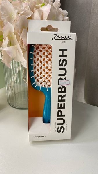 Janeke Superbrush Щетка для волос темно бирюзовый с белым 82SP226TSE фото
