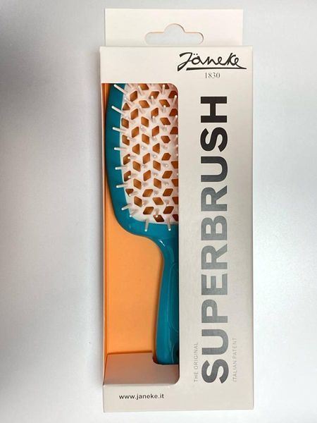 Janeke Superbrush Щетка для волос темно бирюзовый с белым 82SP226TSE фото