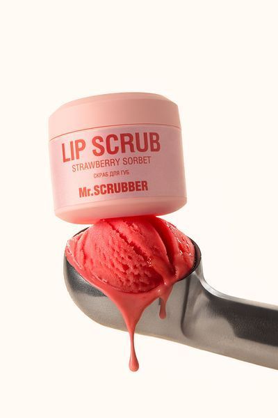 Cкраб для губ Lip Scrub Strawberry Sorbet із ароматом полуничного сорбету Mr.SCRUBBER 35г 2067 фото
